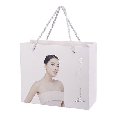Logo laminato d'imballaggio di compera di C1S Art Paper Tote Bags Custom