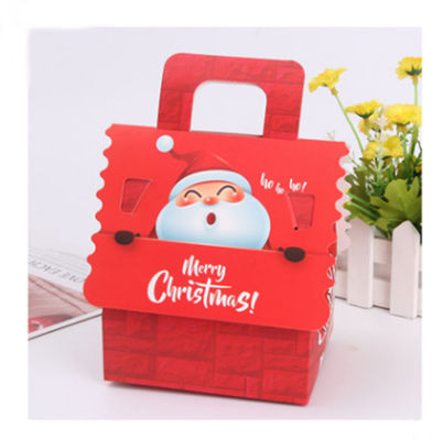 Contenitore d'imballaggio amichevole di regalo CMYK Candy di Natale di Eco con la maniglia