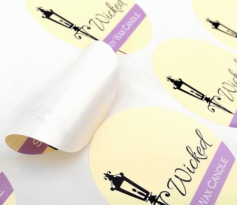 AQU verniciano l'autoadesivo autoadesivo Rolls dell'etichetta di Logo Pantone CMYK