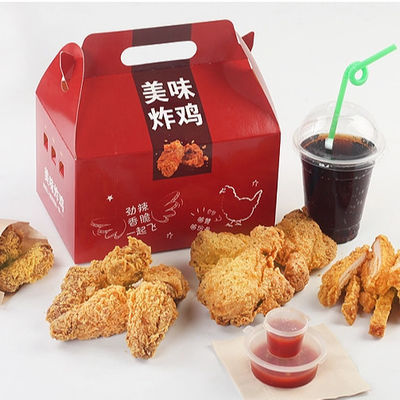 Olio BOPP Fried Chicken Box Varnishing sigillabile di Borad dell'avorio anti