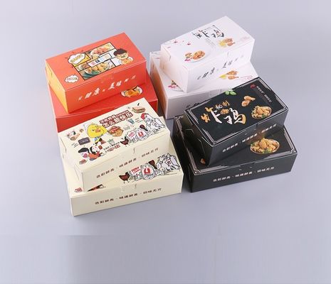 Olio BOPP Fried Chicken Box Varnishing sigillabile di Borad dell'avorio anti