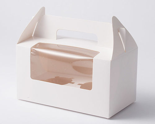 Colore su ordinazione riciclato di 400gsm FBB Mini Cake Box With Handle