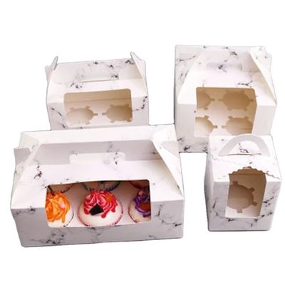 Colore su ordinazione di lusso pieghevole della scatola da pasticceria di carta kraft del ODM 420gsm dell'OEM