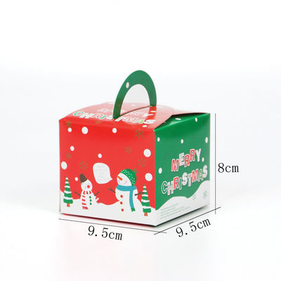 Dolce di Natale che vernicia le scatole su ordinazione di imballaggio per alimenti con la finestra