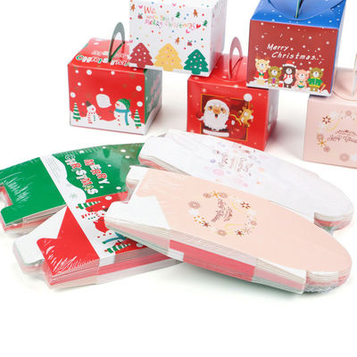 Dolce di Natale che vernicia le scatole su ordinazione di imballaggio per alimenti con la finestra