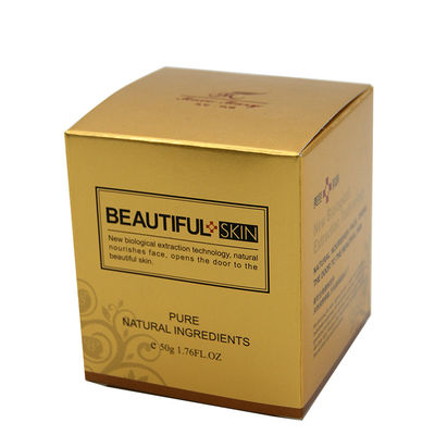 Imballaggio eliminabile di colore 325g Art Paper Box Cosmetic Gift dell'oro