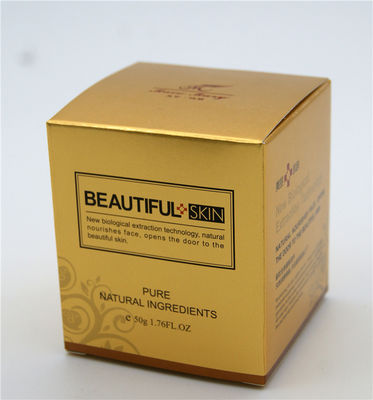 Imballaggio eliminabile di colore 325g Art Paper Box Cosmetic Gift dell'oro
