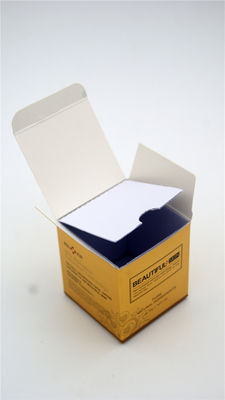 Imballaggio eliminabile di colore 325g Art Paper Box Cosmetic Gift dell'oro