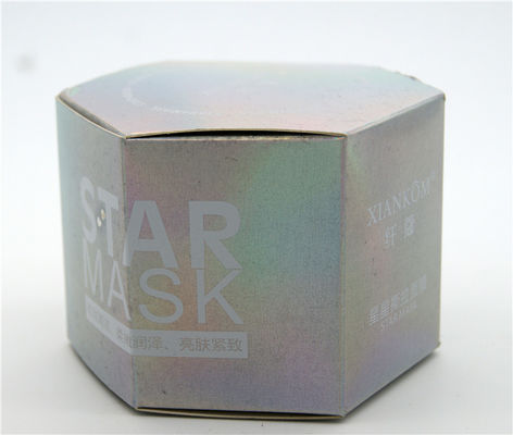 L'imballaggio cosmetico di carta iridescente su ordinazione di CMYK inscatola la stampa UV
