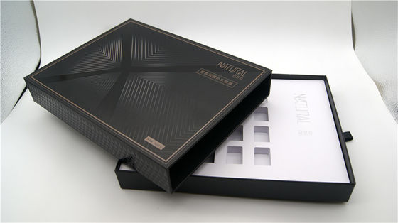 Contenitori di regalo cosmetici bianchi neri personali del cassetto con EVA Tray