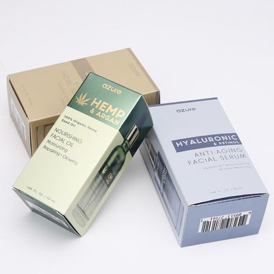 Bottiglia di profumo d'argento della carta di CMYK 350gsm che imballa Logo Printed Boxes