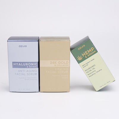 Bottiglia di profumo d'argento della carta di CMYK 350gsm che imballa Logo Printed Boxes