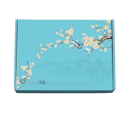 Scatola di spedizione rosa bianca blu ondulata Eco di CCNB C2S C1S amichevole
