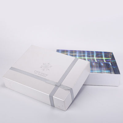 1100g Grey Board Apparel Packaging Boxes 128gsm Art Paper bianco