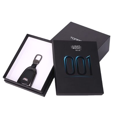 Il nero squisito di lusso Matte Men Gift Boxes Lid di rettangolo e base