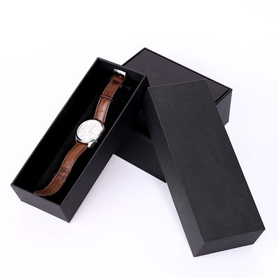 Il nero squisito di lusso Matte Men Gift Boxes Lid di rettangolo e base