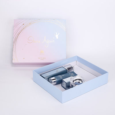 300gsm blu rosa Art Paper Custom Luxury Apparel inscatola la timbratura calda