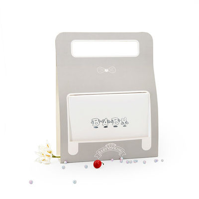Coperchio e contenitori di imballaggio bassi del regalo di carta kraft di 150gsm con la manica della maniglia