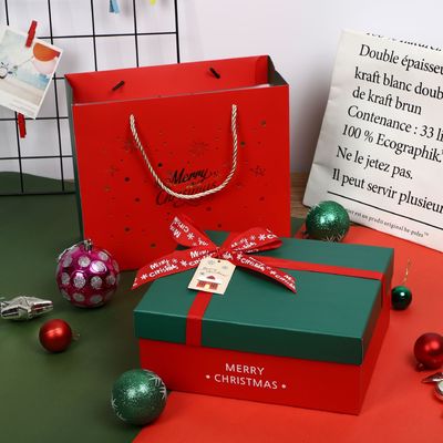Riciclato 2 pezzi 250g Art Paper Cardboard Gift Boxes con i coperchi