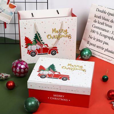 Riciclato 2 pezzi 250g Art Paper Cardboard Gift Boxes con i coperchi