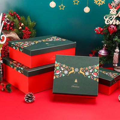 Natale della copertina dura del cartone che imballa le scatole qualsiasi colore di PMS