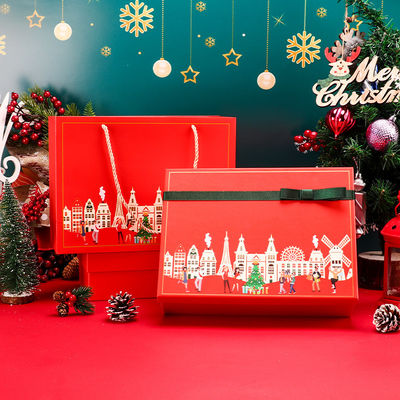 Natale della copertina dura del cartone che imballa le scatole qualsiasi colore di PMS
