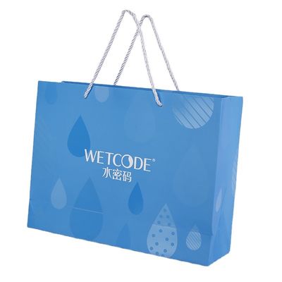 Imballaggio stampabile del regalo dei sacchi di carta di Matt Logo Common 28*15*28cm