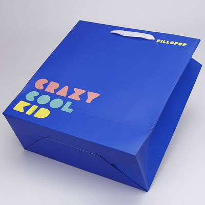 Logo Matt Varnish Printable Paper Bags su ordinazione eliminabile con la maniglia