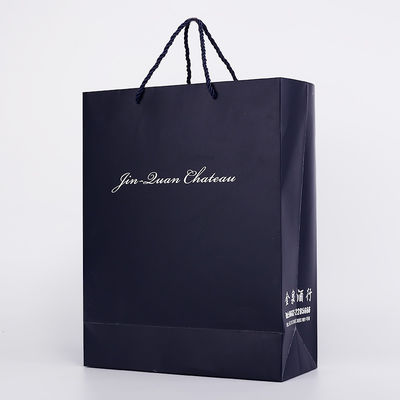 Colore su ordinazione del nero del FSC Matte Printable Paper Bags White dell'indumento