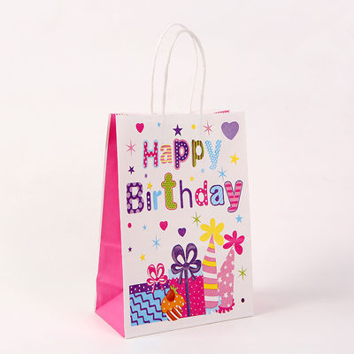 Sacchi di carta stampabili 350GSM per il regalo di compleanno