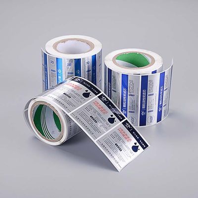 Multi stile di punto di colore del polipropilene degli autoadesivi su ordinazione quadrati dell'etichetta