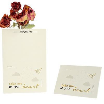 La carta dell'invito della carta kraft di nozze 350gsm di compleanno con avvolge