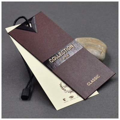 La corda CMYK del prodotto dell'abito ha personalizzato Hang Tag Custom Logo