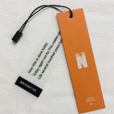 L'OEM che incide le nozze vi ringrazia oscillazione Hang Tag With Rope del cartone