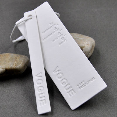 PVC impresso Hang Tags For Clothing su ordinazione lavabile di Eco di marca