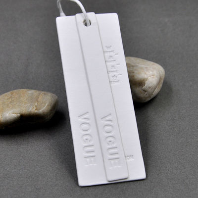 PVC impresso Hang Tags For Clothing su ordinazione lavabile di Eco di marca