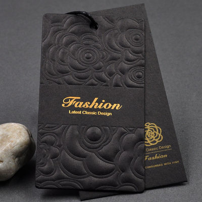 Pantone di verniciatura di timbratura caldo ha personalizzato Hang Tag For Clothes