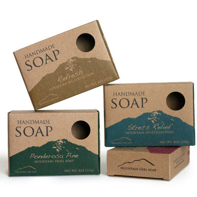 Contenitori d'imballaggio riciclati di sapone del cartone 350gsm che imprimono stampa