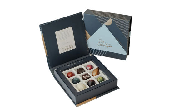 Contenitori di regalo 1200g Grey Board Custom Food Packaging del cioccolato
