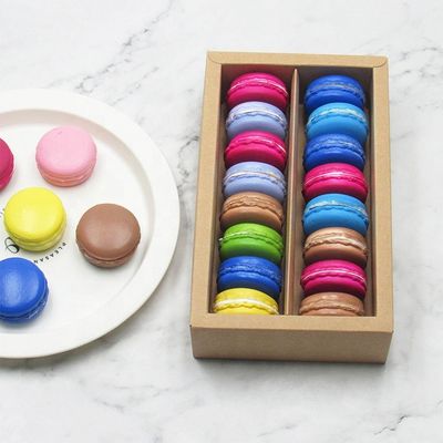scatole su ordinazione di imballaggio per alimenti dell'OEM Macaron con la chiara finestra