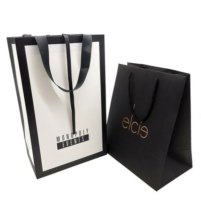 Logo laminato d'imballaggio di compera di C1S Art Paper Tote Bags Custom