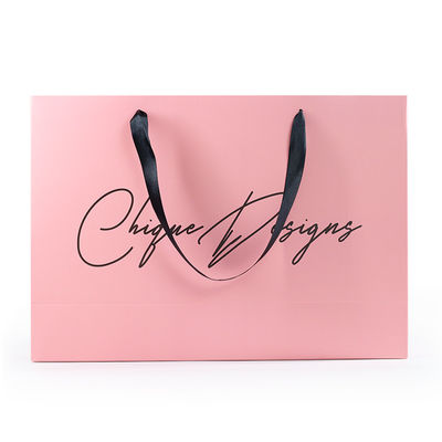 Sacchi di carta stampabili su ordinazione di LOGO Cosmetics Gift CMYK con la maniglia