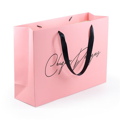 Sacchi di carta stampabili su ordinazione di LOGO Cosmetics Gift CMYK con la maniglia