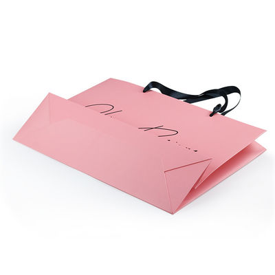 Sacchi di carta stampabili su ordinazione di LOGO Cosmetics Gift CMYK con la maniglia