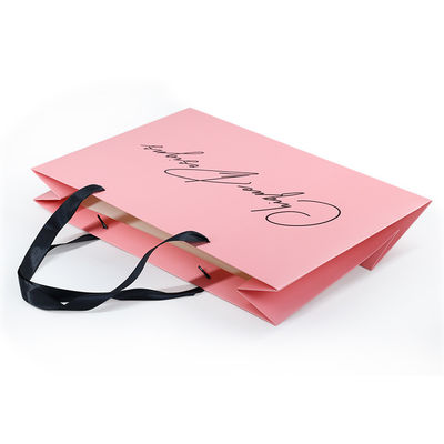 Sacchi di carta stampabili su ordinazione di LOGO Cosmetics Gift CMYK con la maniglia